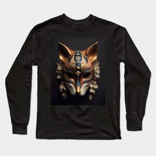 kitsune Japanese Mask v2 Long Sleeve T-Shirt